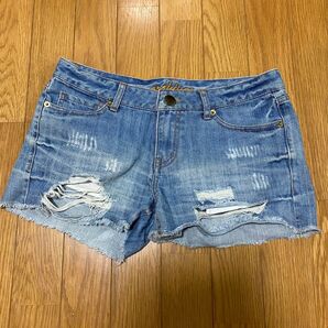 Archives デニムショートパンツ ダメージ加工