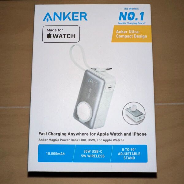 新品 Anker モバイルバッテリー MagGo Power Bank 10000mAh 35W ミントブルー A1657061