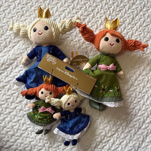 ディズニーシー ファンタジースプリングス アナ雪ぬいぐるみ チャーム セット ぬいぐるみバッジ ディズニー