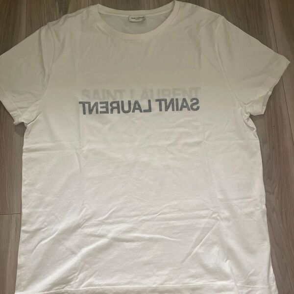 SAINT LAURENT サンローラン ロゴTシャツ 白