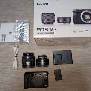 Canon EOS M3 ダブルレンズキット ブラック 中古品