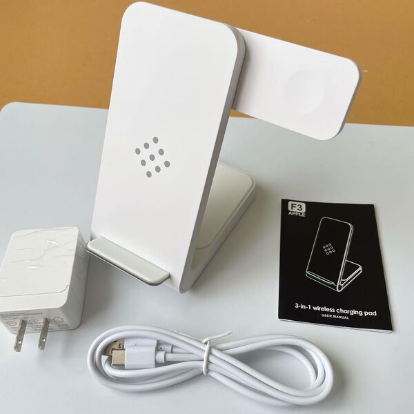 ワイヤレス充電器 3in1 Qi急速充電
