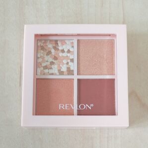 レブロン ダズル アイシャドウ クアッド 002 SUNSET BRICK 茶 ダークブラウン オレンジ ピンク 白 ゴールド
