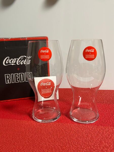 廃盤・希少!コカコーラ タンブラー RIEDEL リーデル 2個 コーラ専用グラス ペア コカコーラ