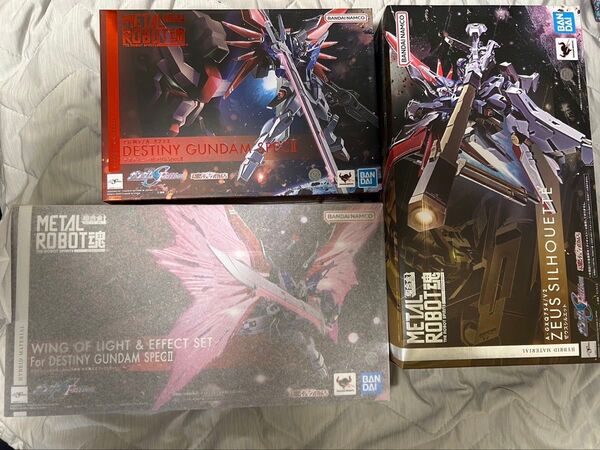 METAL ROBOT魂 デスティニーガンダムSpecII ゼウスシルエット 光の翼&エフェクトセット 3点