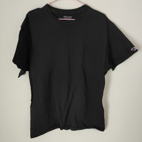 Champion ブラック 半袖Tシャツ L