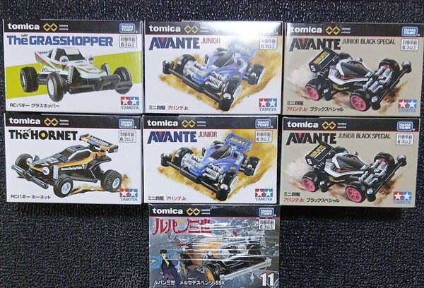トミカプレミアム ミニ四駆 アンリミテッド アバンテJr ブラックスペシャル ルパン三世 メルセデス・ベンツ SSK 11 7個