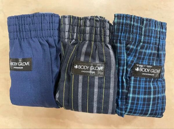 LL寸メンズトランクスまとめて3枚綿100%前開きあり(ウエスト94〜104センチ)