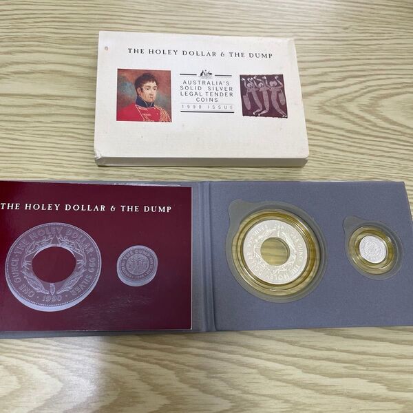オーストラリア 1990年 The Holey Dollar & The Dump 銀貨セット