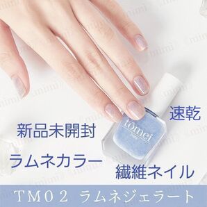 tomei ファイバージュレネイル TM02 ラムネジェラート 繊維ネイル ファイバーネイル 速乾 ニュアンスネイル 新品未開封