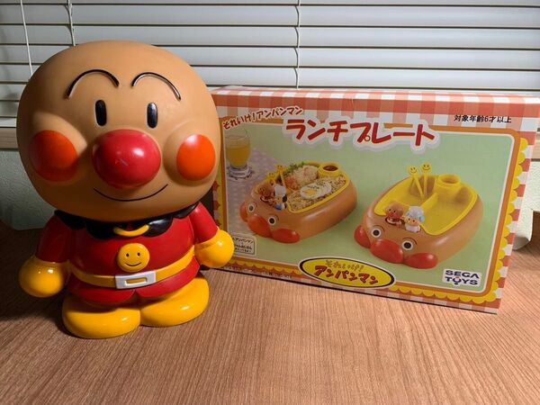 未使用 アンパンマン ランチプレート 貯金箱 ジャムおじさん