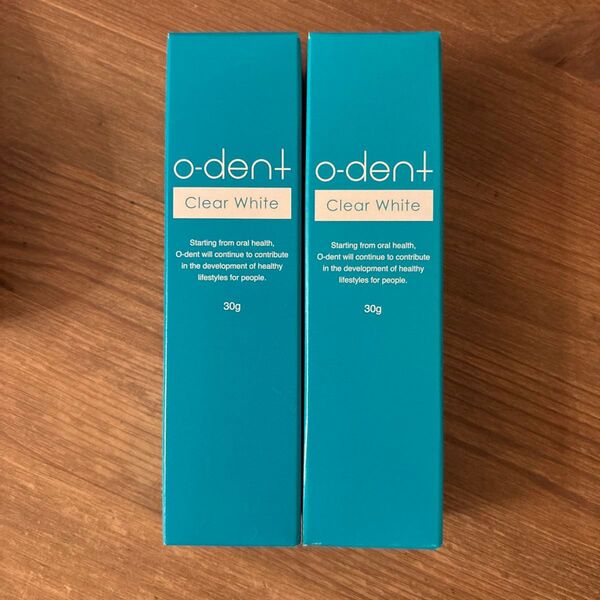 O-dent clear white 30g ×2