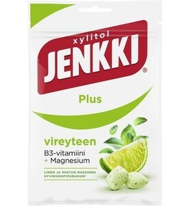 Cloetta Jenkki Chloe  Thai .nki lime mint taste xylitol gum 2 sack ×44g Finland. confection. 