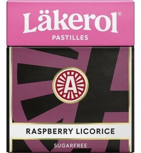 Cloetta Lakerol クロエッタ ラケロール ラスベリー リコリス味 4箱×25g フィンランドのお菓子です