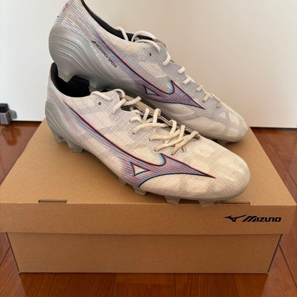 28.0cmミズノ α アルファ エリート ELITE サッカースパイク P1GA236209 白 ホワイト ミズノ MIZUNO