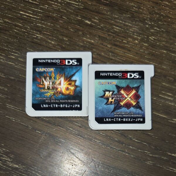 ソフトのみ、 モンスターハンター4、 モンスターハンタークロス、 ニンテンドー3DS