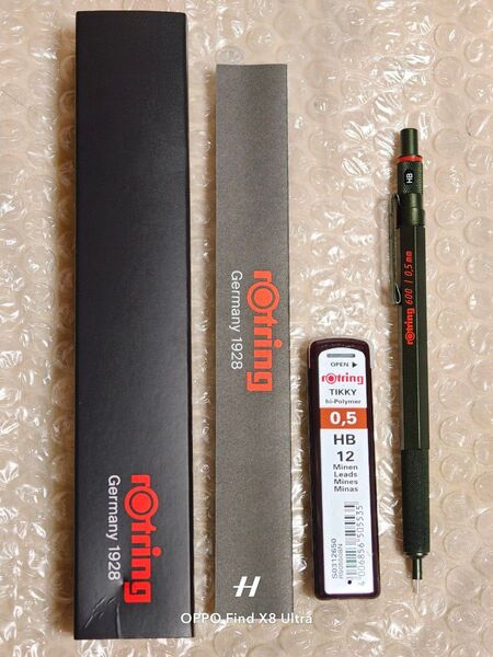 rotring 600 製図用シャープペンシル Tikky HB 0.5mm付き