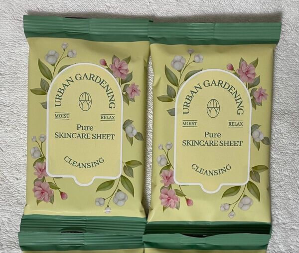 《未使用2025年5月購入》Urban Gardening ピュアスキンケアシート(10枚入り)2パック 20枚