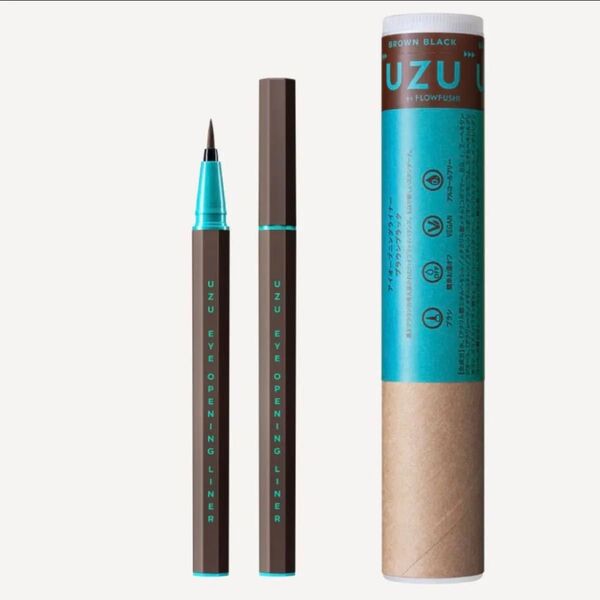 UZU BY FLOWFUSHI ウズ バイ フローフシ アイオープニングライナー BROWN-BLACK ブラウンブラック 1本
