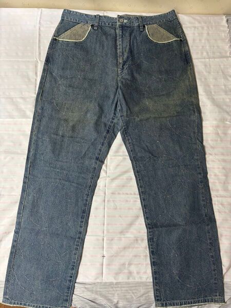Private Brand AG パンチング デニムパンツ インディゴブルー 古着 エージー antigood メンズ