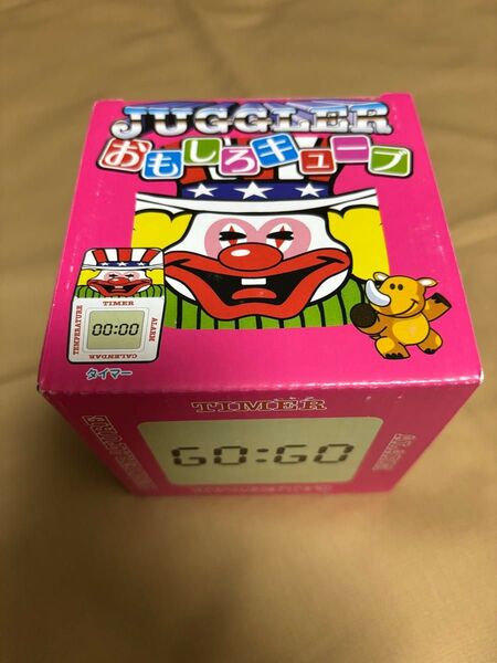 JUGGLER おもしろキューブ ホワイト 新品未使用 ジャグラー 時計 タイマー アラーム カレンダー 時計 温度計 グッズ
