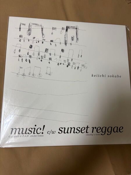 keiichi sokabe music! c/w sunset reggae アナログ レコード 曽我部恵一 サニーデイサービス