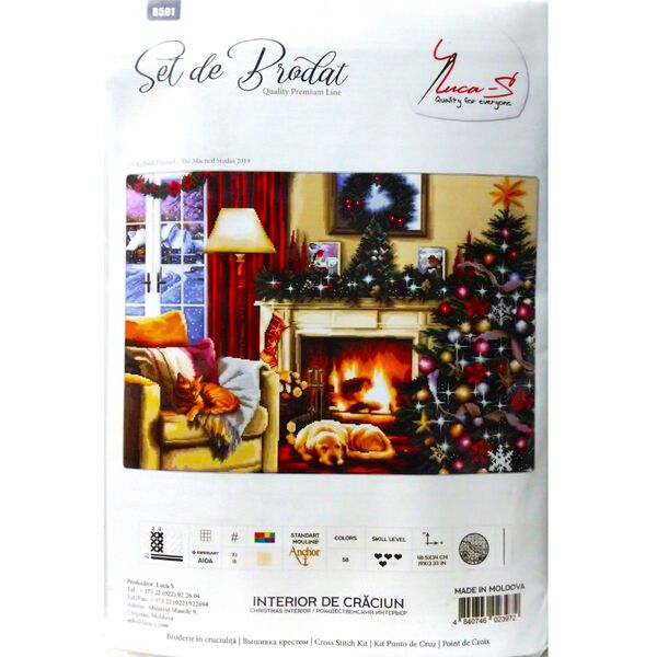 クロスステッチ キット【Luca-S】Christmas interior クリスマス インテリア B591