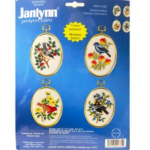 刺繍 キット【Janlynn】Seasonal Birds set of 4 季節の鳥 未使用