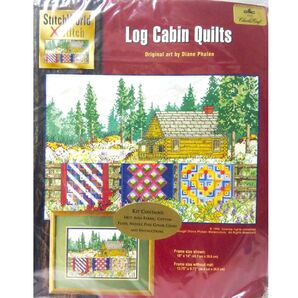 クロスステッチ キット【StitchWorld X-Stitch】Log Cabin Quilts