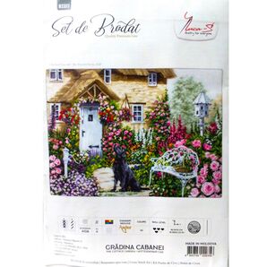 クロスステッチ キット【Luca-S】THE COTTAGE GARDEN 犬 未使用