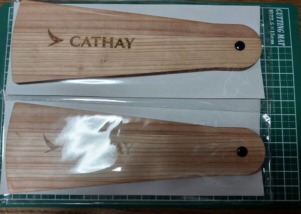 新品未開封 キャセイパシフィック航空 扇子 ノベルティ 2つセット