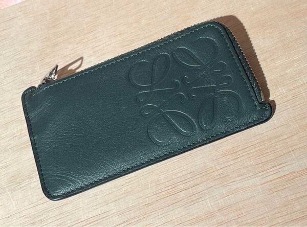 美品 ロエベ キーリング付 コインケース LOEWE