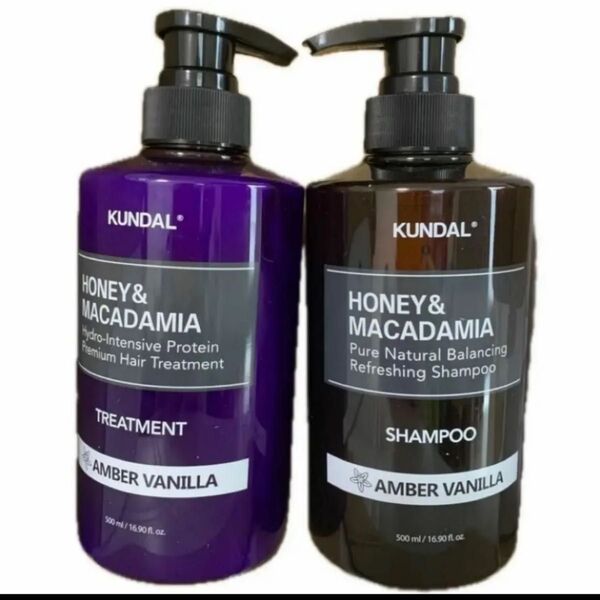 KUNDAL クンダル シャンプー トリートメント アンバー バニラ HONEY MACADAMIA 500ml