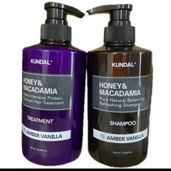 KUNDAL クンダル シャンプー トリートメント アンバー バニラ HONEY MACADAMIA 500ml