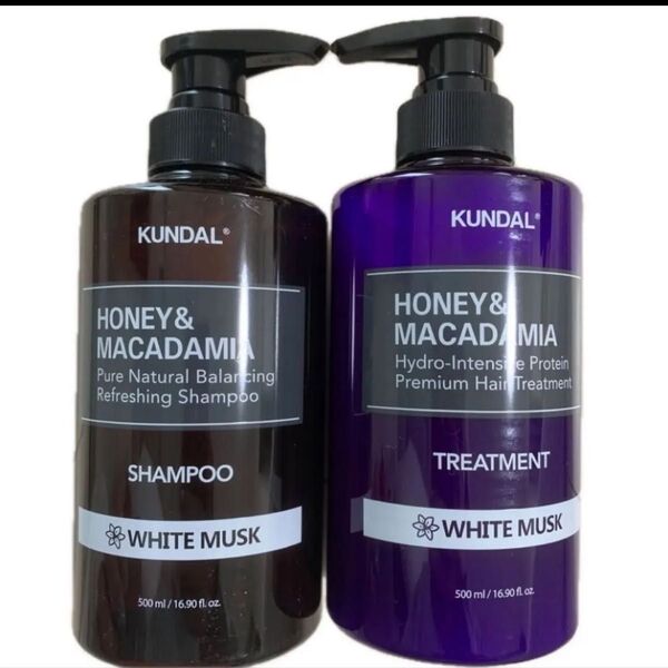 KUNDAL クンダル ホワイトムスク シャンプー トリートメント 500ml