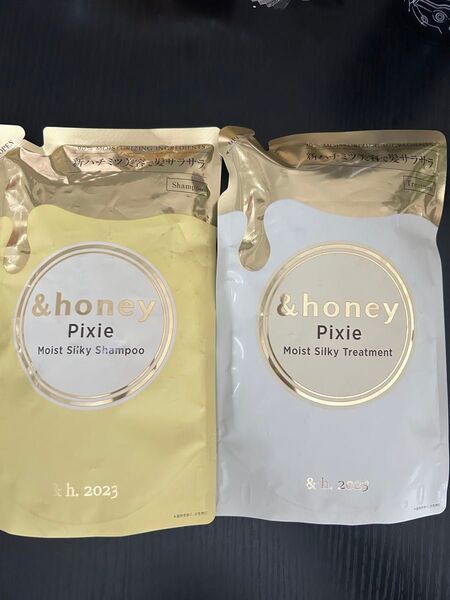 &honey アンドハニー ピクシー モイストシルキー シャンプー1.0 & トリートメント つめかえ 詰め替え