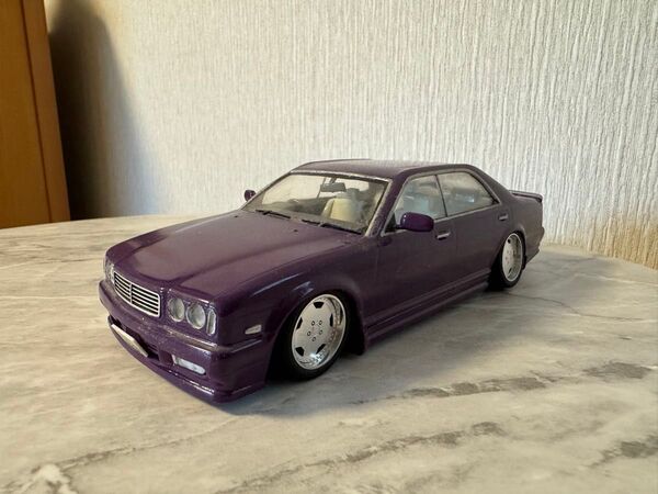 希少 アオシマ VIPカーシリーズ Y32 グロリア プラモデル1/24 完成品