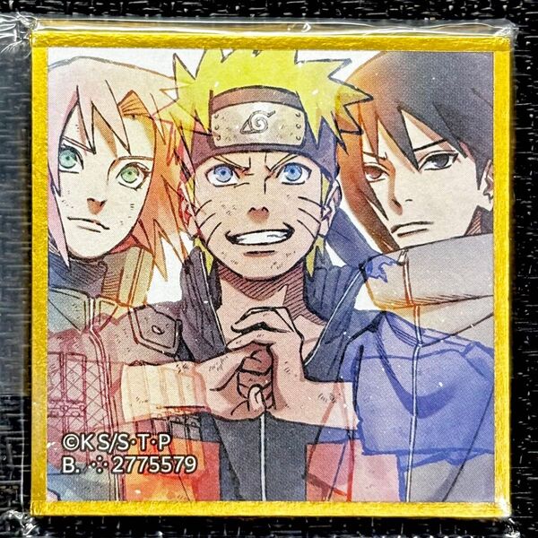 NARUTO ナルト 疾風伝 豆ガシャ色紙 第三弾 第七班 ナルト サスケ サクラ