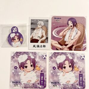 ブルーロック 御影玲王 凪誠士郎 極楽湯 RAKU CAFE SPA コースター ポラショット 等身 SD