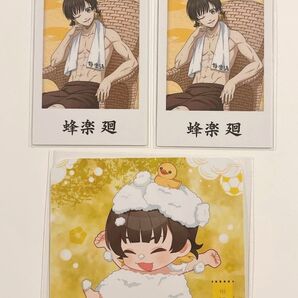 ブルーロック 蜂楽廻 極楽湯 RAKU CAFE SPA コースター ポラショット 等身 SD