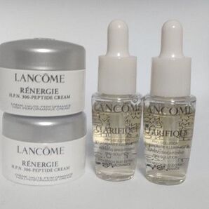 【新品未使用】LANCOME◆ランコム試供品②◇クラリフィックブライトセラム7ml&レネルジーHPNクリーム5ml◆計4個セット