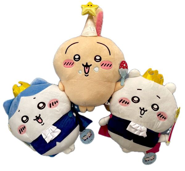 ちいかわ 誕生日なちいかわ うさぎ BIGぬいぐるみ 3個