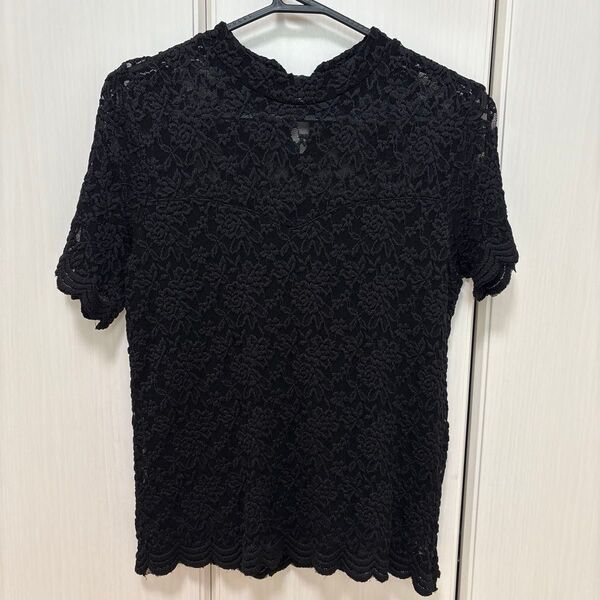&byピンキーアンドダイアン レースTシャツ カットソー 半袖
