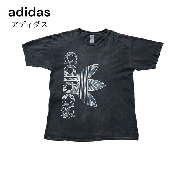 希少 adidas アディダス USA古着 ロゴプリント Tシャツ