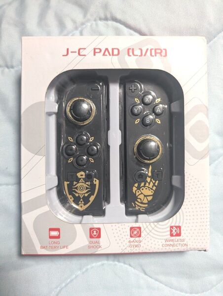 ●Nintendo Switch用コントローラー ジョイコンJoy-Con 互換品コントローラー ゼルダの伝説デザイン