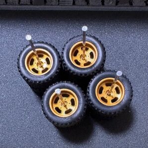 1/64ミニカー用オフロードタイプホイール1台分セット ホットウィール・トミカ等に NO85 単品値引きNG