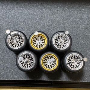 1/64ミニカー用ホイール3台分セット ホットウィール・トミカ等に NO86 単品値引きNG