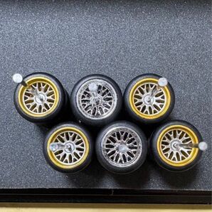 1/64ミニカー用ホイール3台分セット ホットウィール・トミカ等に NO87 単品値引きNG