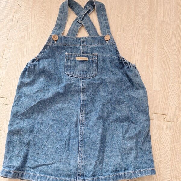 フタフタ バースデイ ジャンスカ サロペット オーバーオール デニム 子供服 スカート