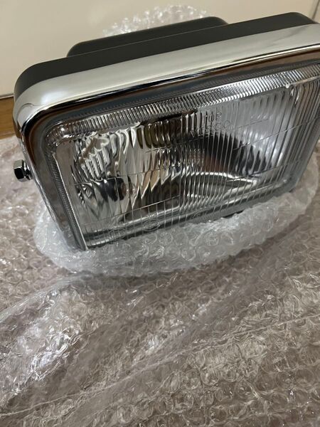バイク ヘッドライト 角目 角形 角型 旧車風 汎用 マーシャル風